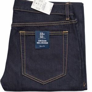 J.Crew Driggs Selvedge Jeans – Slim Fit – Dark Indigo – 33x32 – NWT